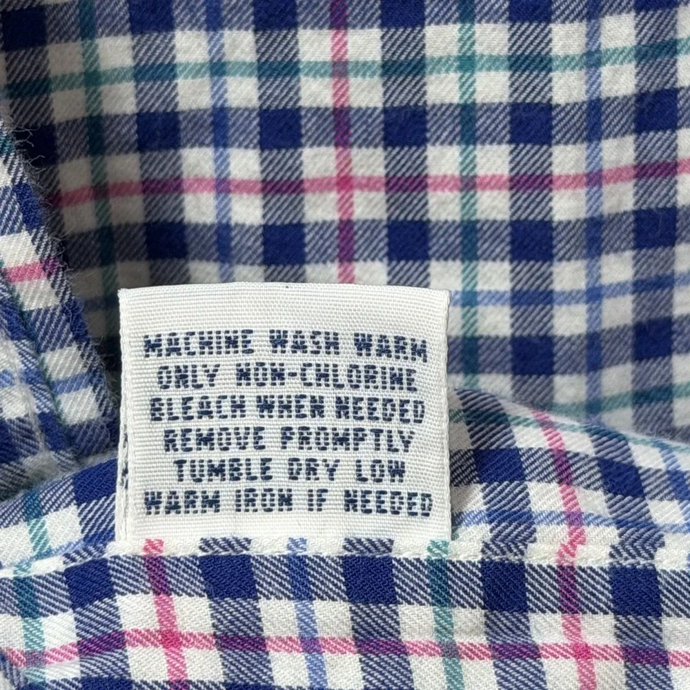 Ralph Lauren Mens Plaid Long Sleeve Button Up Shirt Size XL Preppy Church Office